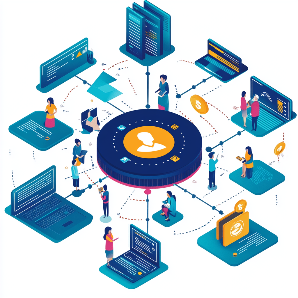 Financial Services Customer Master Data Management Pictogram